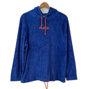 WKND Surf Skate Blue Terry Pullover Hoodie Medium Casual Outdoors Beach